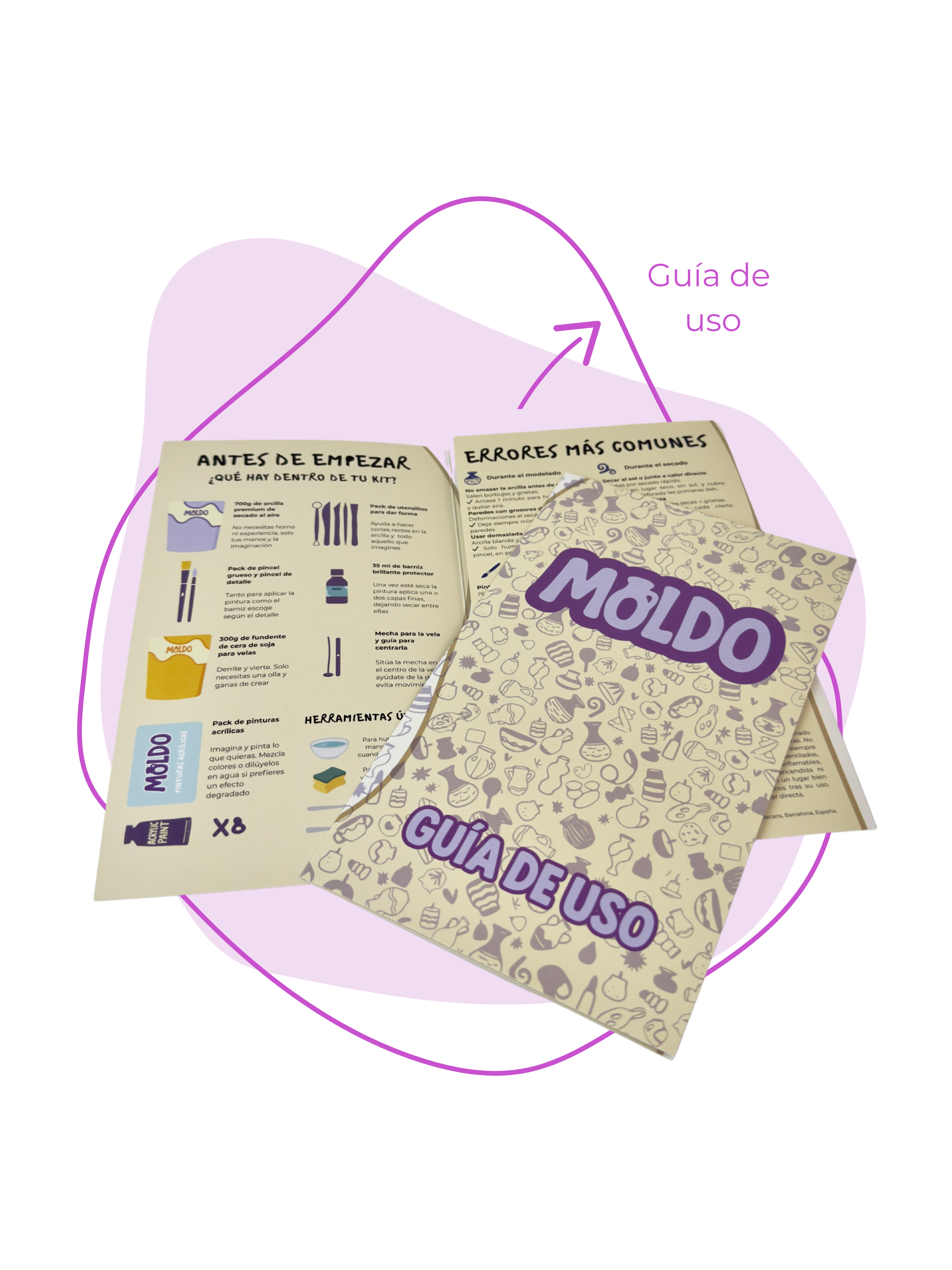 Kit Argila i Espelma per a una persona