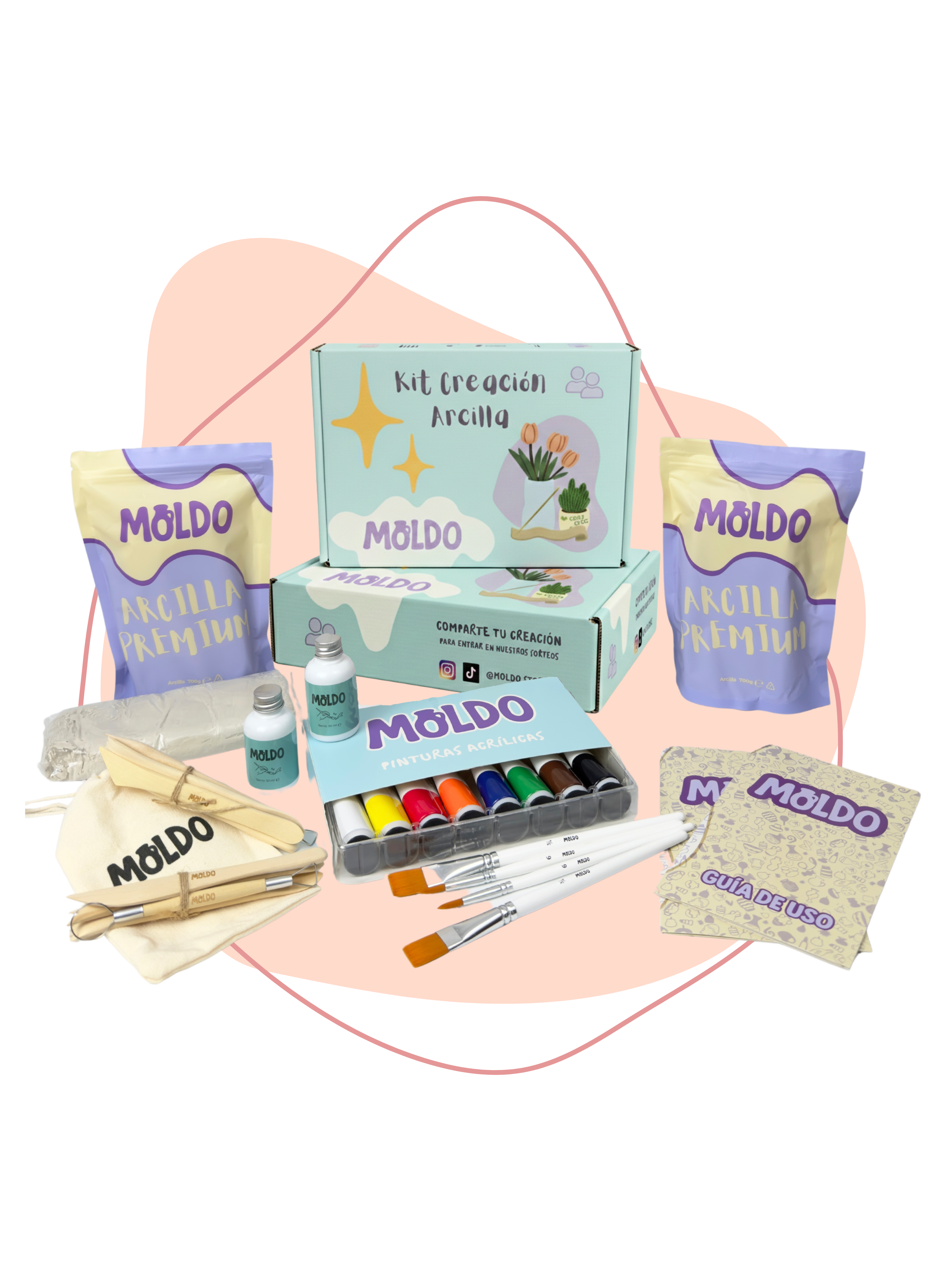 Kit Arcilla para dos personas