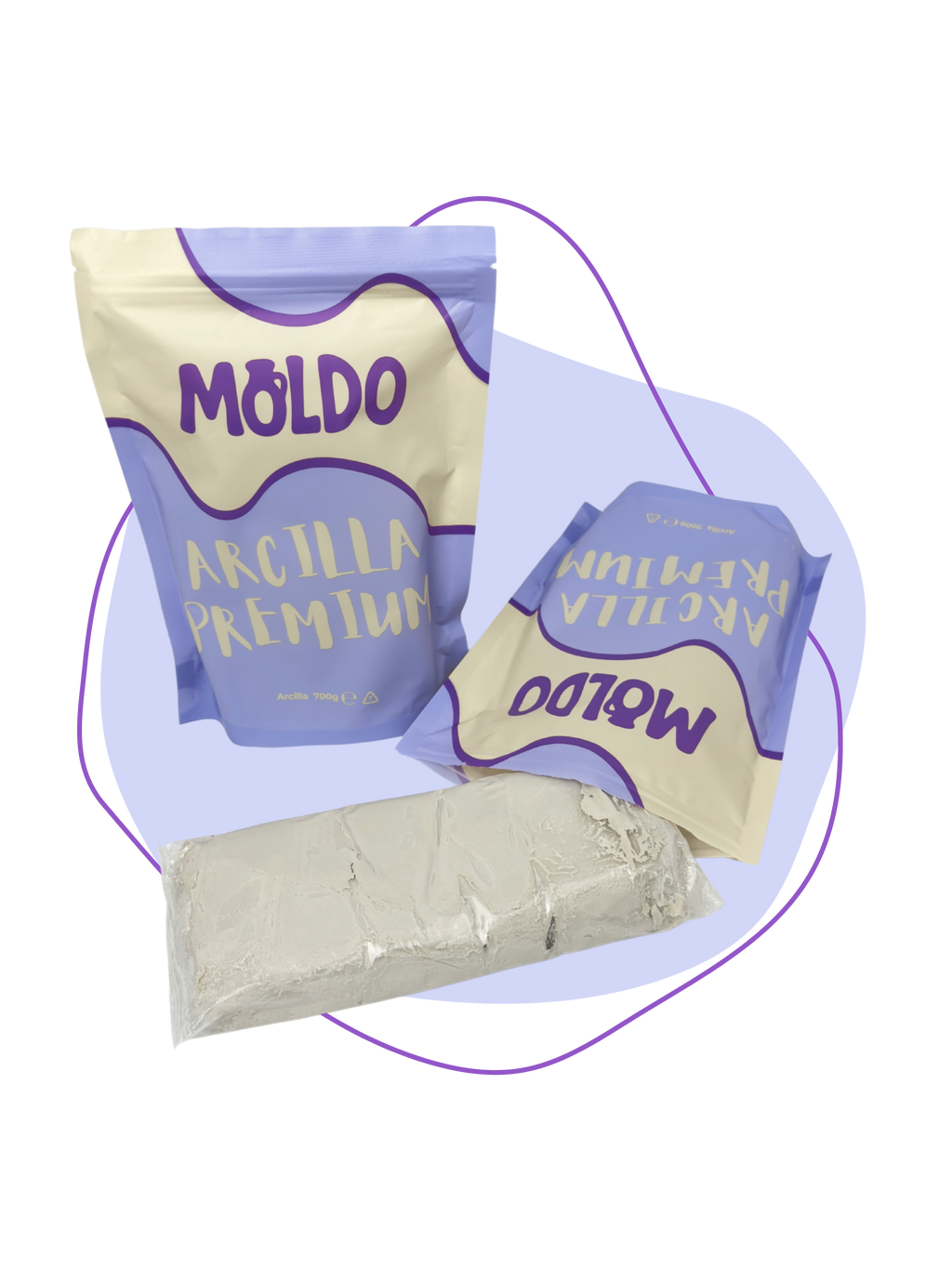 700 g of Premium White Clay MOLDO