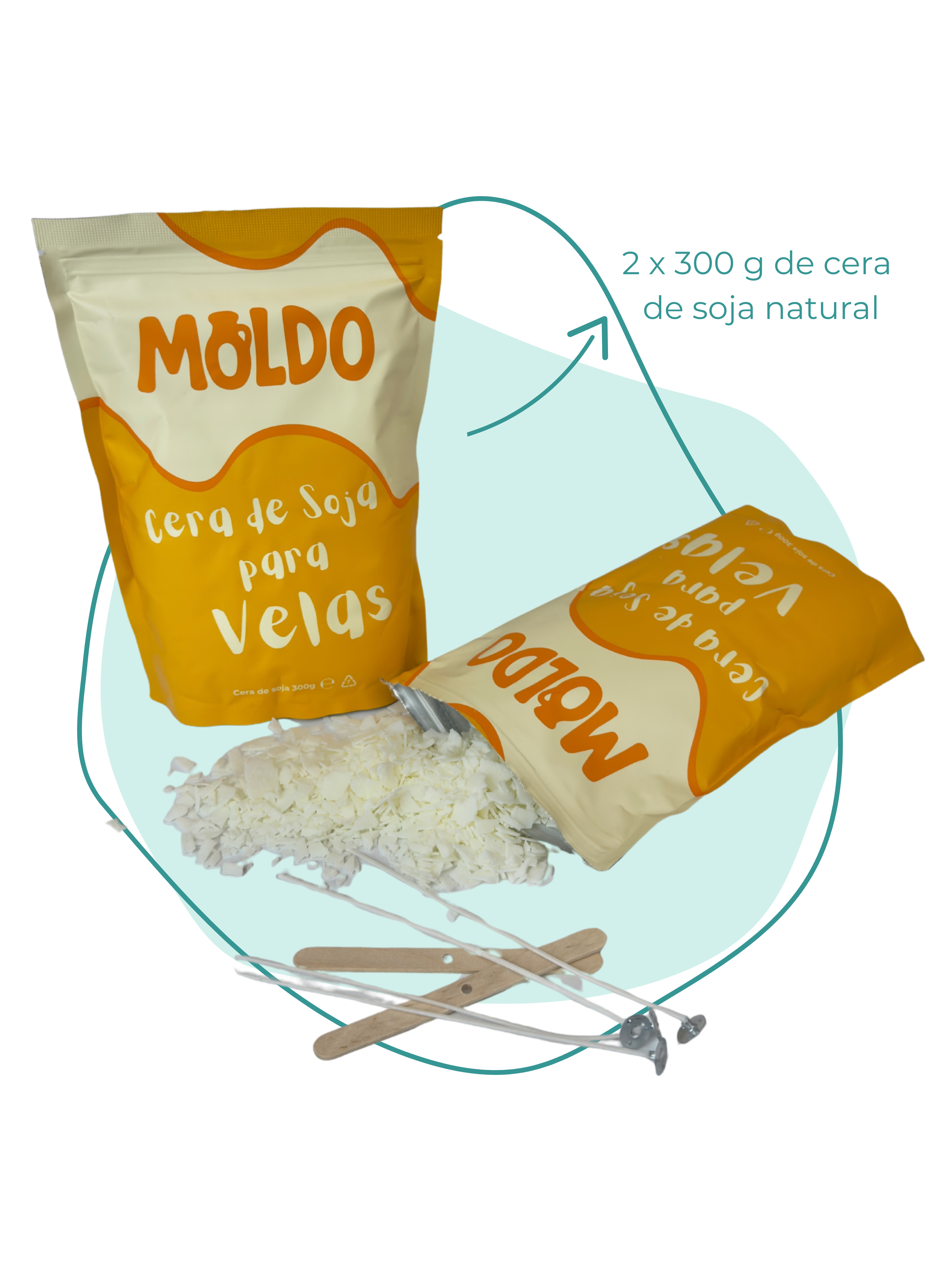 Kit Arcilla y Vela para dos personas