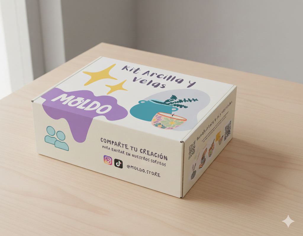 Kit Arcilla y Vela para una persona