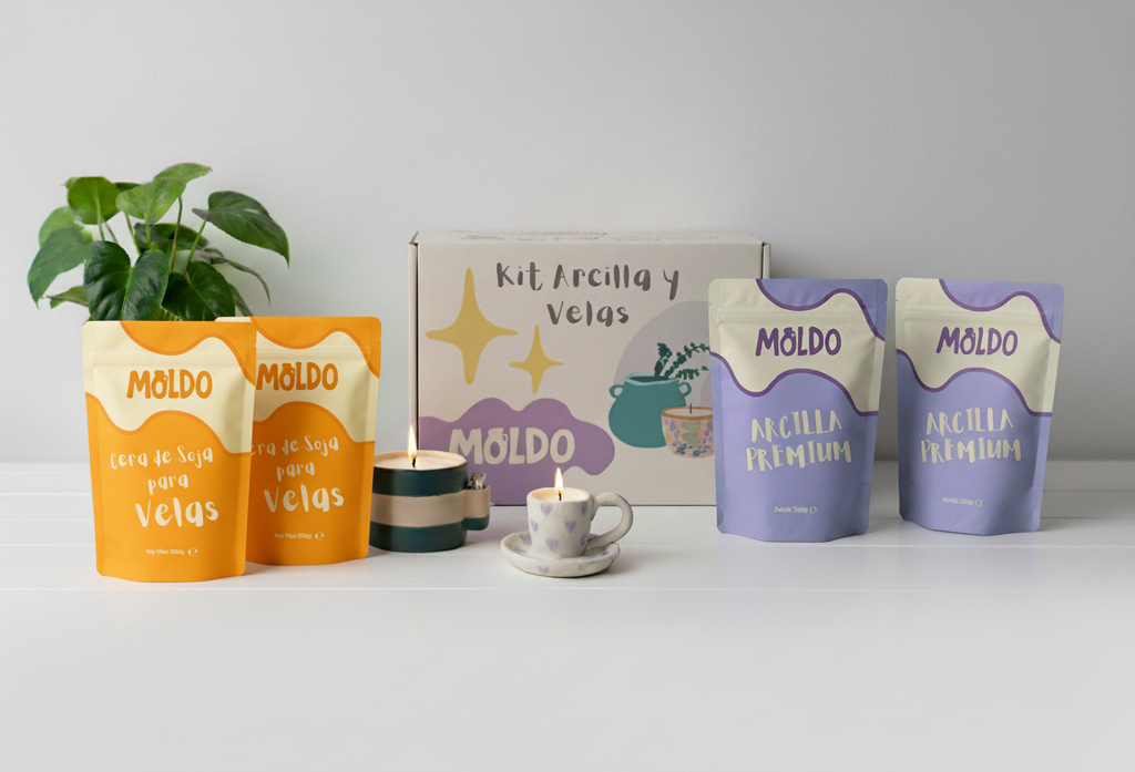 Kit Arcilla y Vela para dos personas