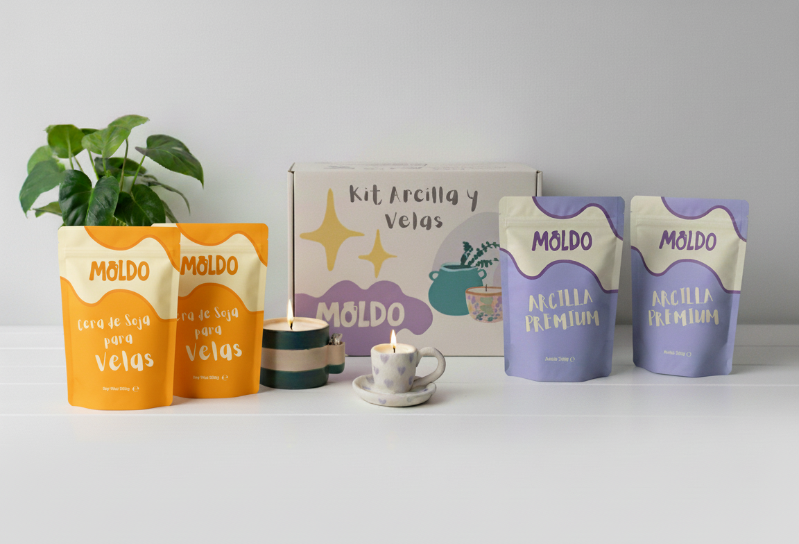 Kit Arcilla y Vela para dos personas